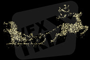 Christmas Particles - Santa Sleigh, a Texture Graphic by TrixVFX (Thumbnail 1 of 2)