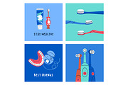 Dental oral hygiene tools set, cards, a Healthcare Illustration by Good Studio (Thumbnail 5 of 7)