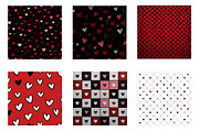 valentines themed digital papers, an Illustration by CreationArt (Thumbnail 3 of 5)