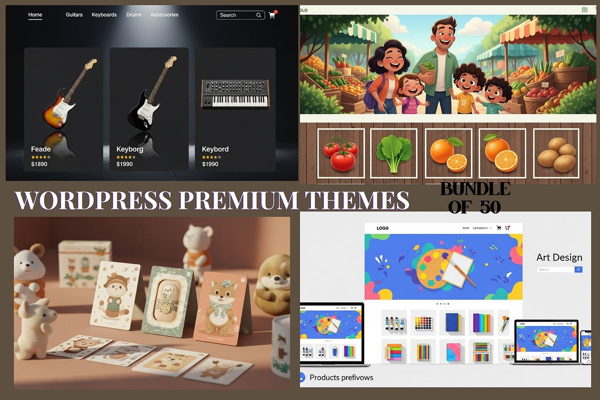 50+Themes WordPress WooCommerce