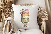 Whimsical Summer Ice-Cream Clipart, an Illustration by OK Design (Thumbnail 4 of 6)