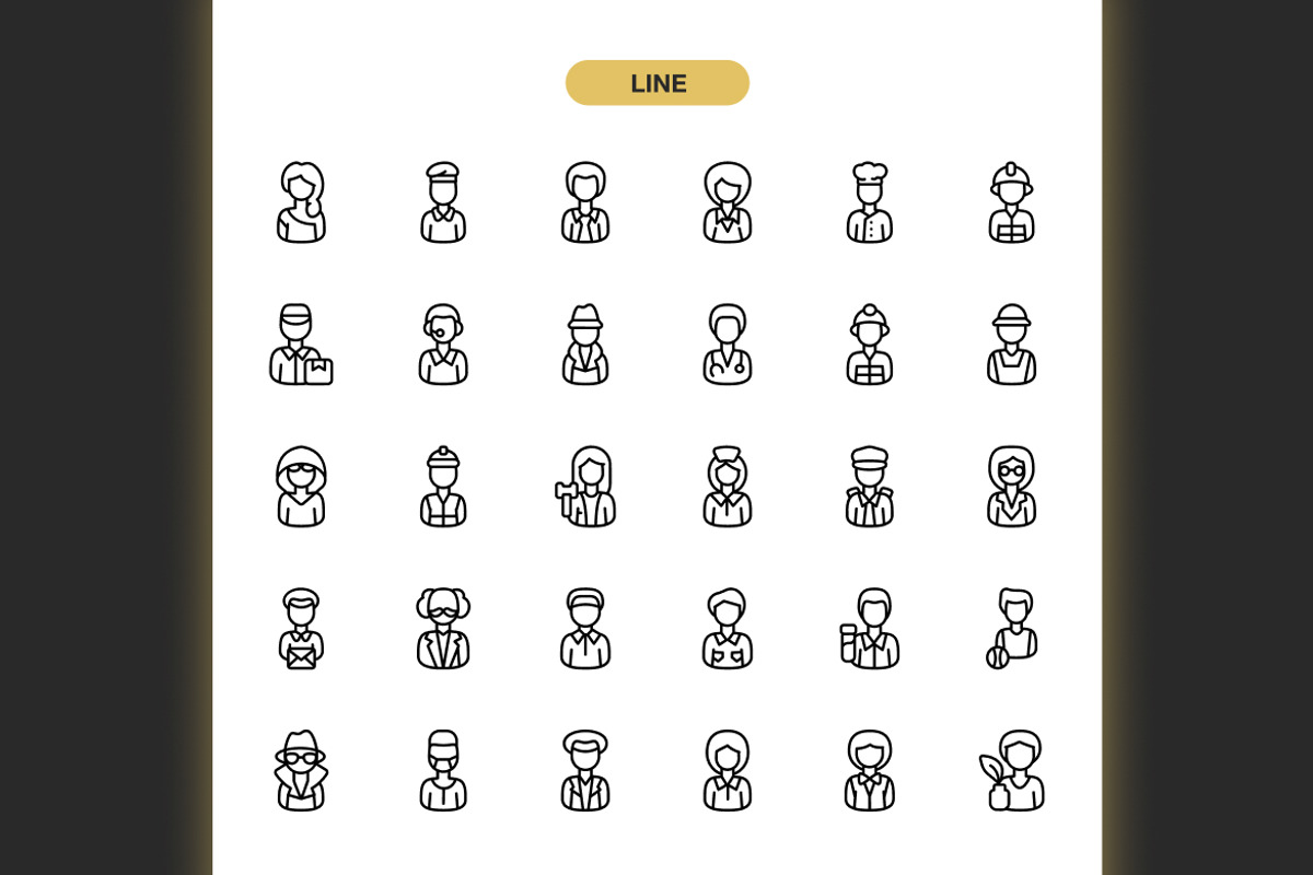 Professions and Job Icons, an Icon by Spacepixel Creative (Photo 2 of 3)