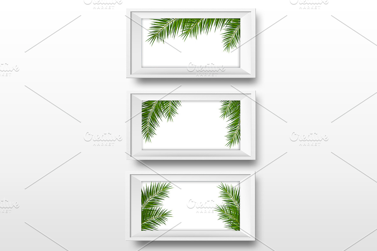 Palm Leaves Template for Banners, a Poster Template by Leo Edition (Photo 2 of 3)