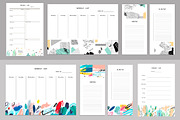 Weekly Planners. EPS & JPEG, a Stationery Template by Lera Efremova (Thumbnail 5 of 10)