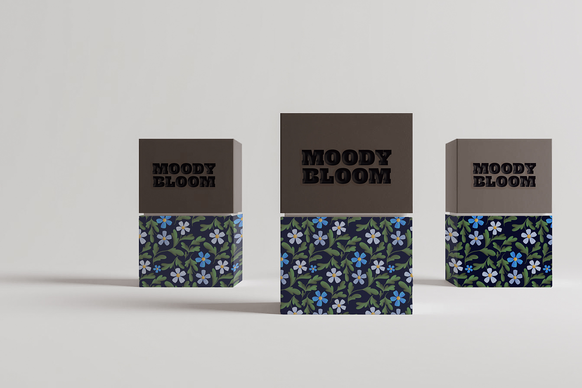 Moody Bloom Floral Seamless Pattern, a Pattern Graphic by Little Creative Scribbles (Photo 6 of 8)