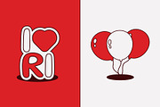 17 August Celebration Elements, a Decorative Illustration by Eighteen Studio (Thumbnail 3 of 4)