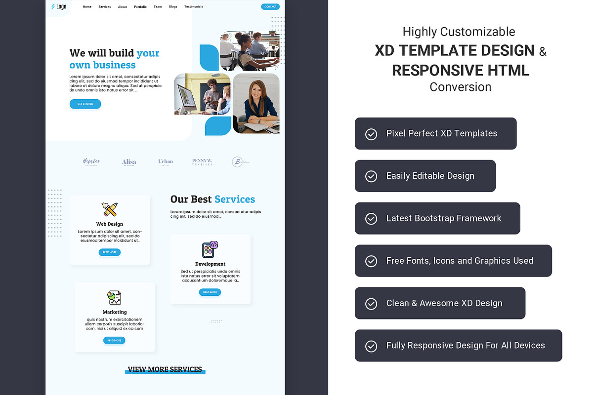 Business website template HTML, a HTML Template by App Innovation (Photo 6 of 7)
