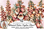 Whimsical Easter Foxglove Clipart Bu, an Illustration by SVGArt (Thumbnail 1 of 7)