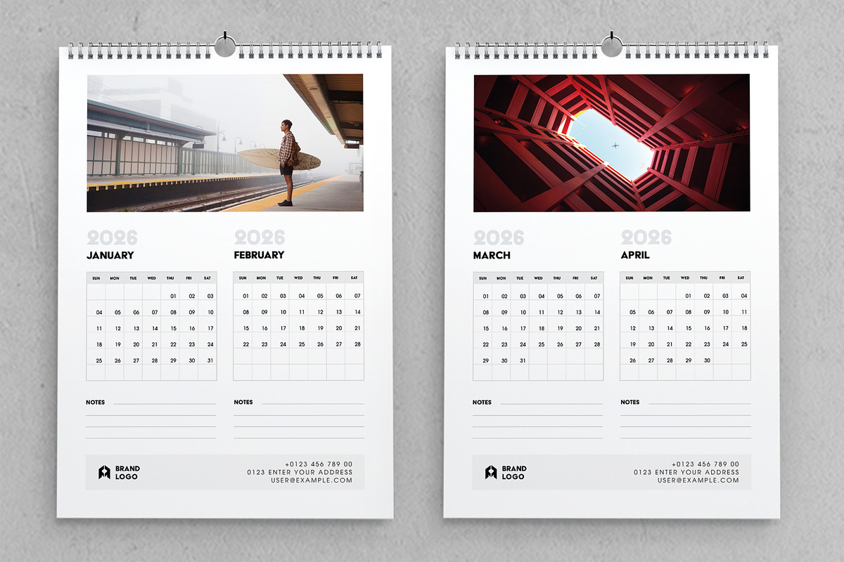 Architecture Calendar Template, a Stationery Template by MightyDesign (Photo 3 of 8)