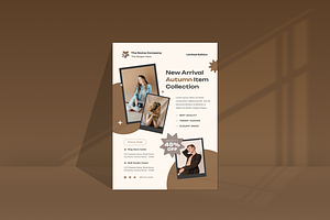Brown Autumn Season Fashion Flyer, a Flyer Template by SquidPixey