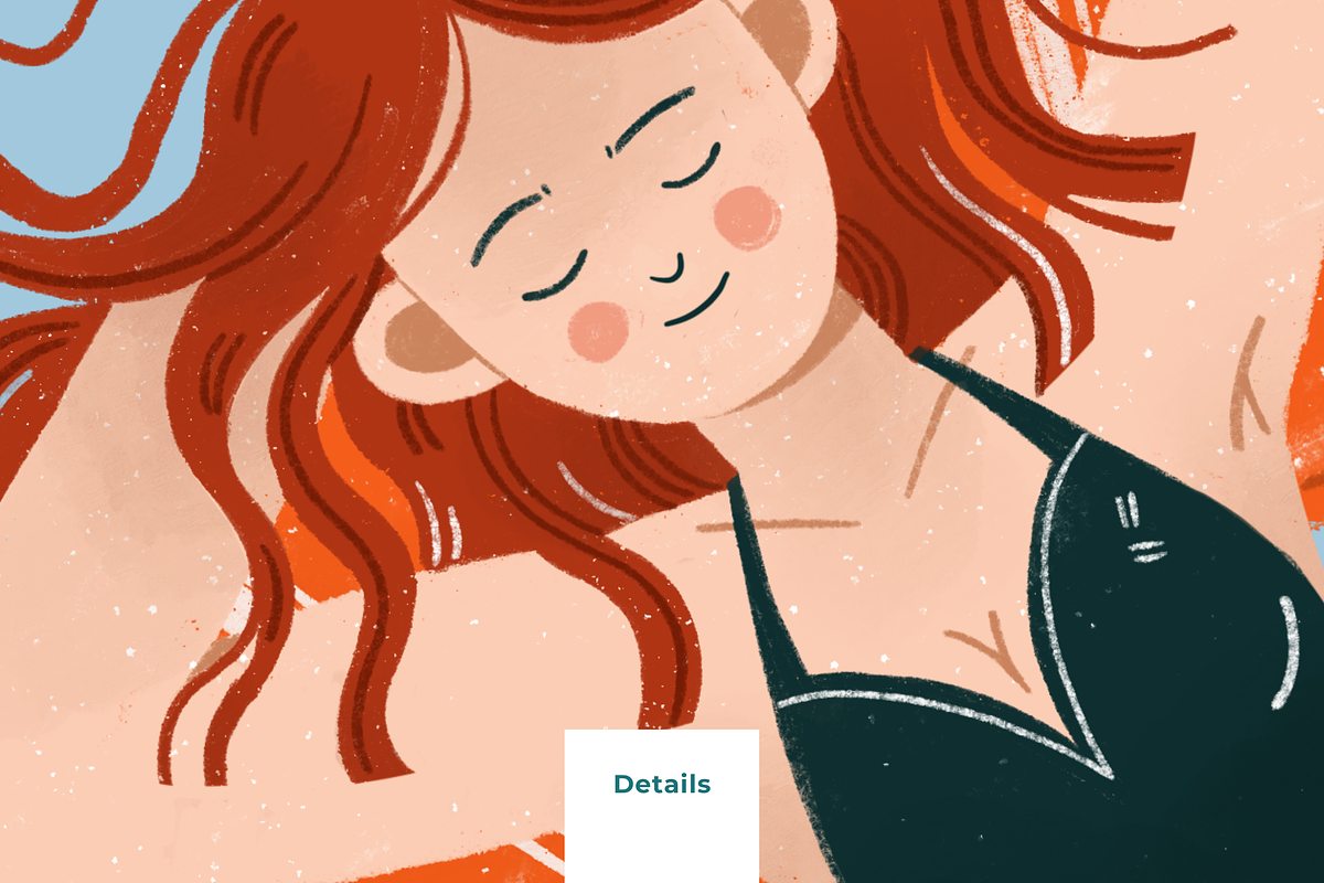 Summer Beach Clipart & Bikini Girls, a Person Illustration by Illustrations Lazarteva (Photo 4 of 12)