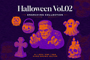 Halloween Vintage Engraving Vol.02, an Object Graphic by Alara Studio (Thumbnail 1 of 6)