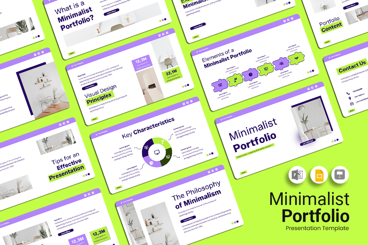 Minimalist Portfolio - Google Slides