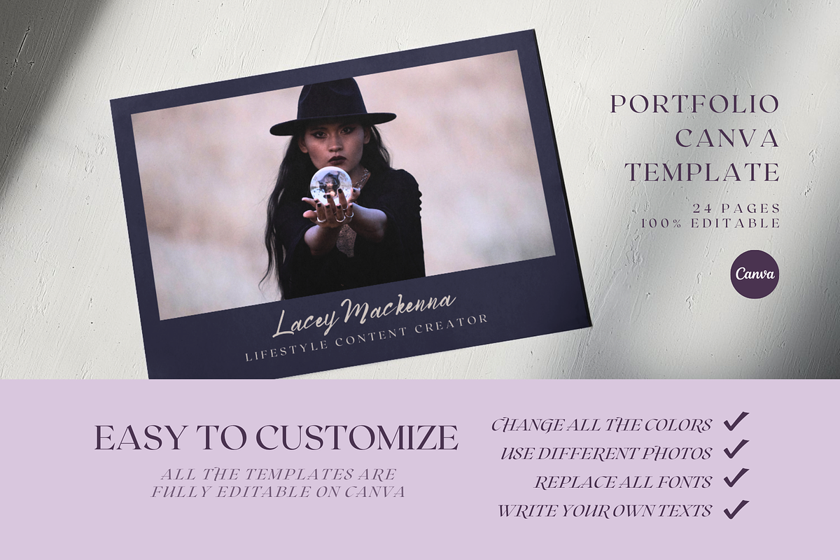 PORTFOLIO CANVA TEMPLATE, a Marketing Template by The Little Lily Studio (Photo 5 of 5)