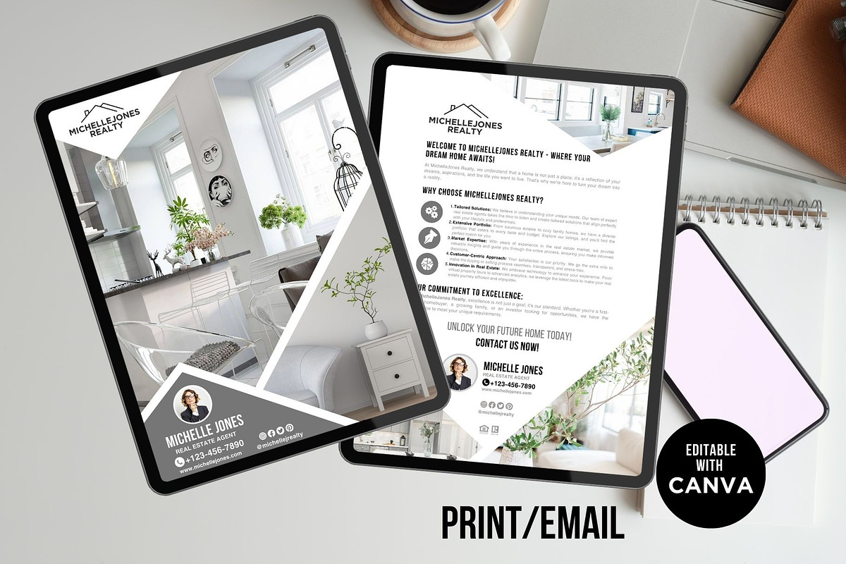 Real Estate Introduction Flyer Canva preview 4
