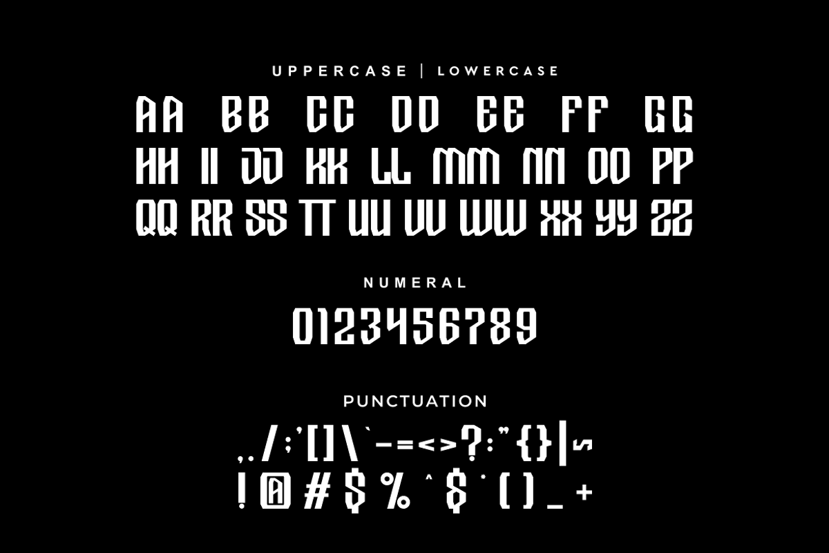 Exprons - Futuristic Space Font, a Sans Serif Font by Iqsiart Studio (Photo 5 of 7)