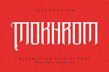 Mokhrom Blackletter Horror Font