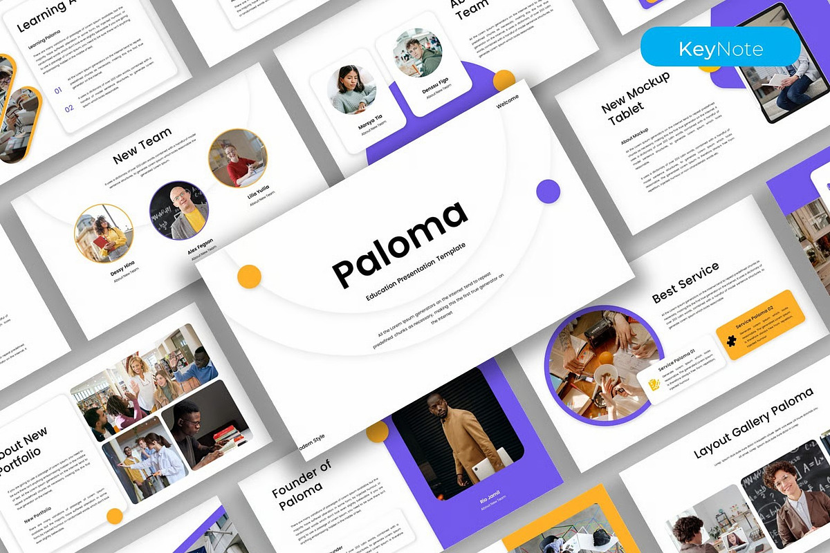 Paloma – Education Keynote Template, a Presentation Template by kreatifreya (Photo 1 of 5)
