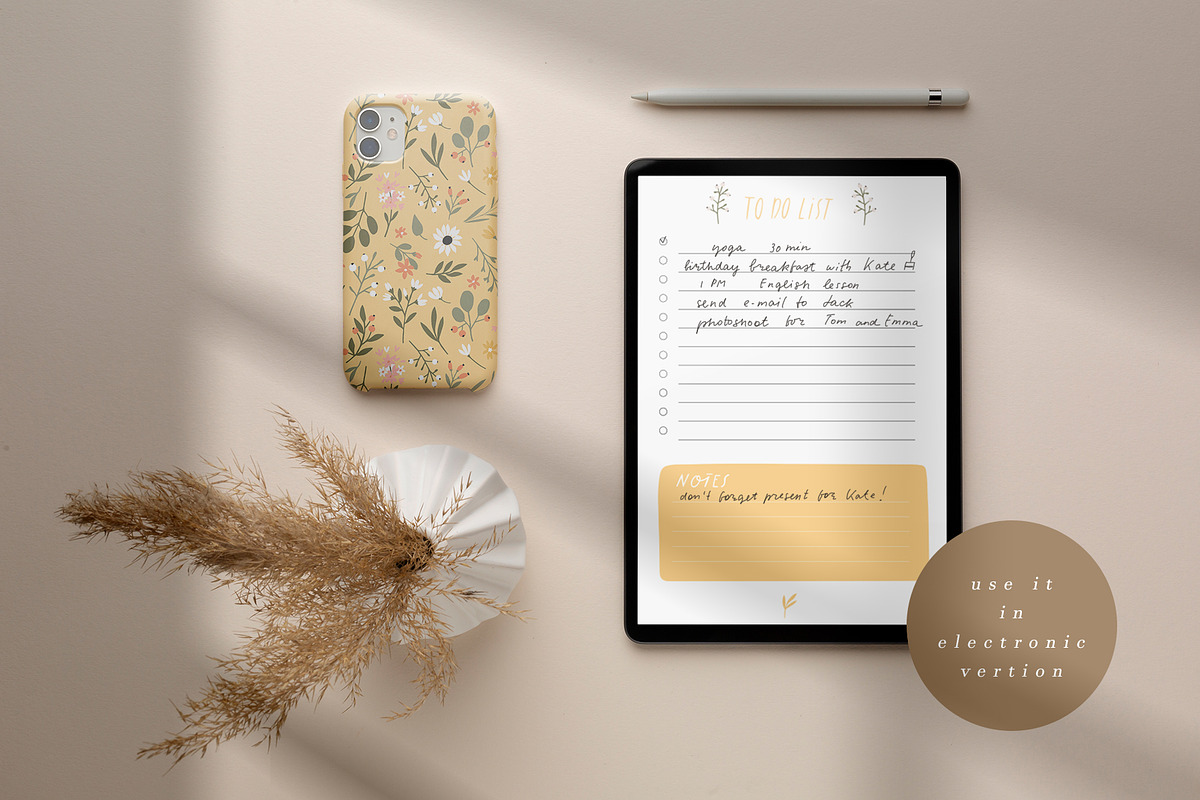 SUMMER planners - stationery set, a Stationery Template by Cute Atelier (Photo 7 of 10)