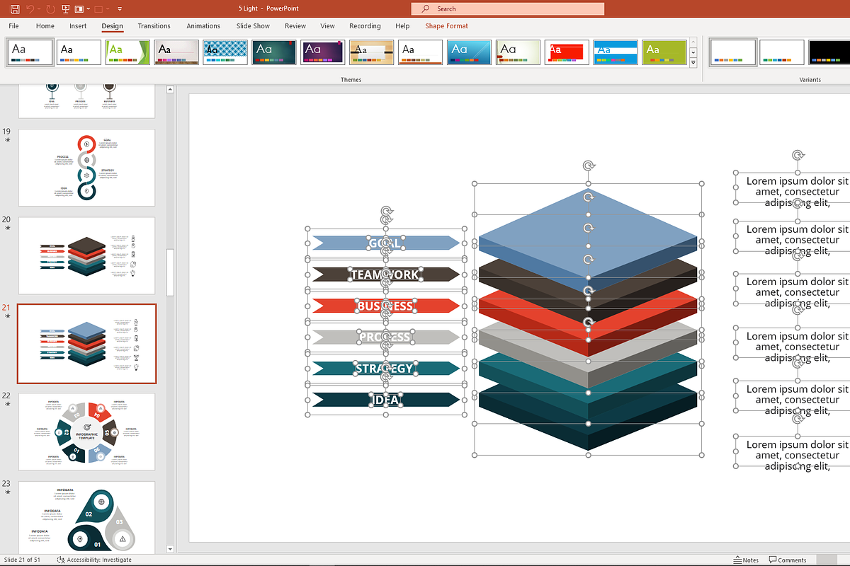 Powerful Presentation Template, a Presentation Template by Infographics project (Photo 4 of 13)