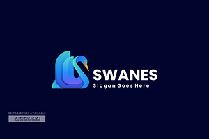Swan Gradient Logo, a Branding & Logo Template by ivan_artnivora