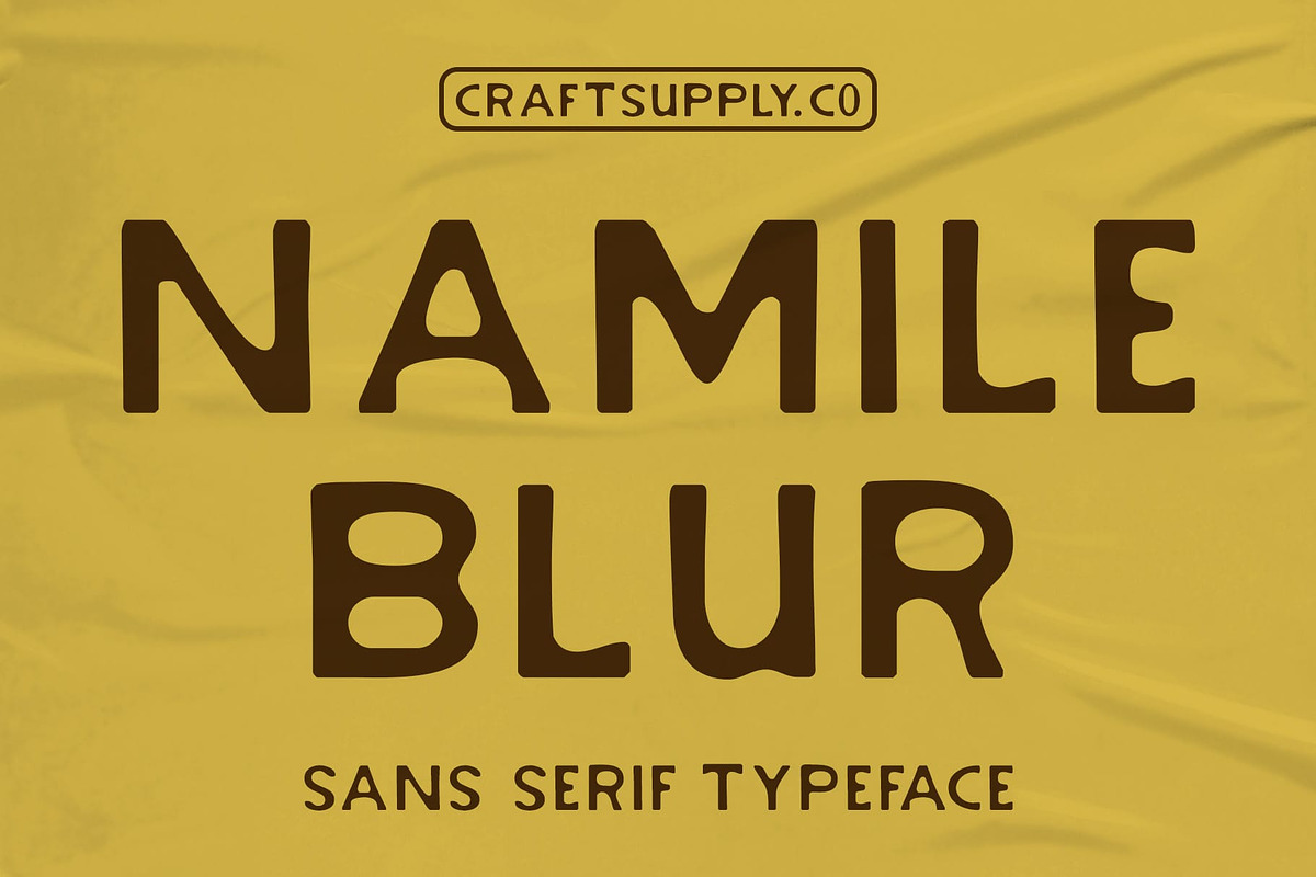 Namile Blur, a Sans Serif Font by Craft Supply Co. (Photo 1 of 8)