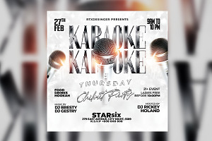Karaoke Flyer, a Flyer Template by RTXdesinger99