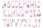 -20% Tender Flamingo Alphabet, an Illustration by Cat In Colour (Thumbnail 5 of 10)