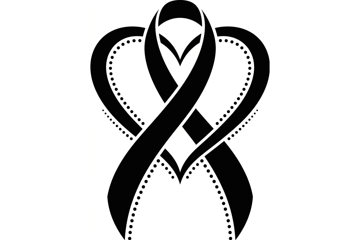 Breast Cancer Heart Ribbon SVG, a Seasonal Illustration by abu67222 (Photo 7 of 13)