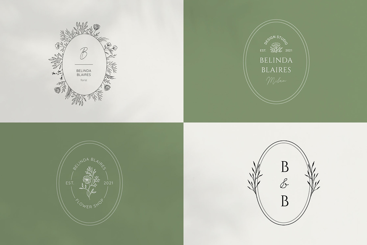 Minimal Flowers Logo Bundle, a Branding & Logo Template by Anatartan Design (Photo 7 of 12)