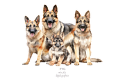 German Shepherd, an Illustration by TheCuteShop (Thumbnail 3 of 3)