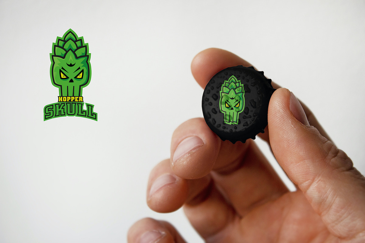 Hop Skull Beer Logo, a Branding & Logo Template by Best Project (Photo 5 of 5)