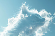 90 Clouds animals against a blue sky, an Animal Illustration by Handmadefont (Thumbnail 49 of 64)