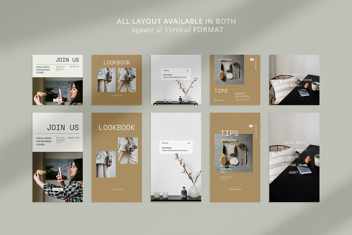 Influencer Instagram Pack | PS CANVA, a Social Media Template by Visuel Colonie® (Photo 10 of 18)