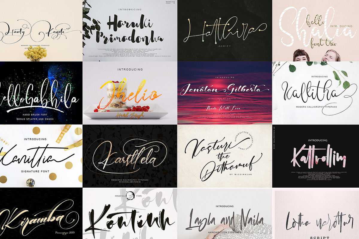 Handwritten Dream Bundle Fonts! preview 6