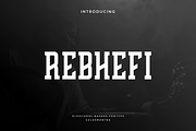 Rebhefi, a Serif Font by garismantra (Thumbnail 1 of 4)