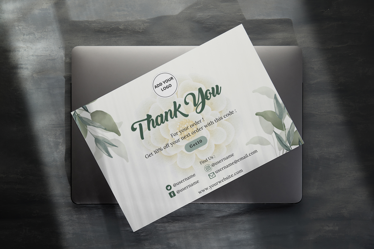 Thankyou Card Template - Canva, a Card Template by DesignTreasureID (Photo 2 of 4)