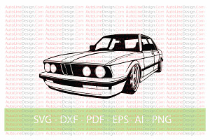 M5 E28 Drift Car Vector