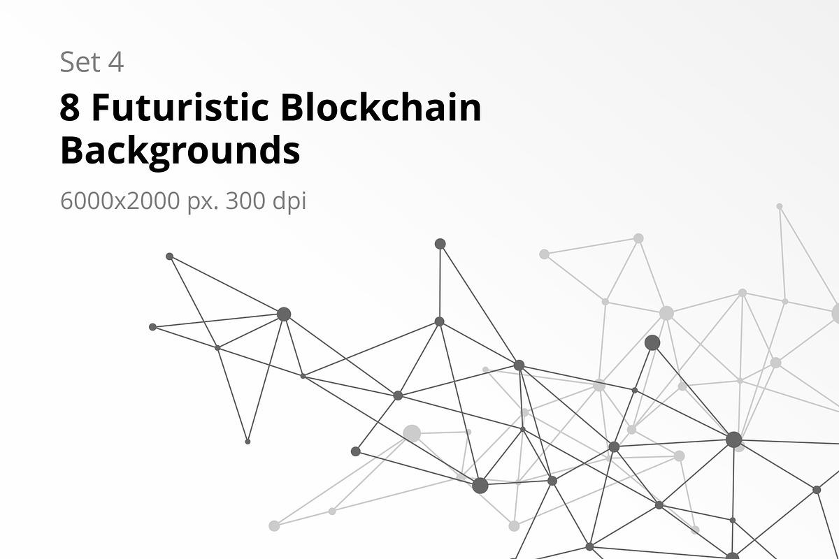 8 Blockchain Backgrounds Set 4, a Texture Graphic by karetniy (Photo 1 of 5)