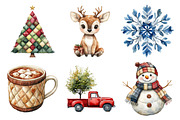 Quilted Christmas Clipart, an Illustration by Daily.Designs (Thumbnail 2 of 5)