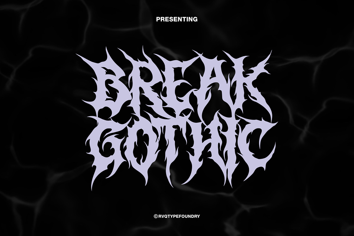 Break Gothic, a Blackletter Font by Rvq Type Foundry (Photo 1 of 6)