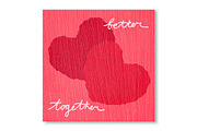 Valentine Cards with Textile Texture, a Decorative Illustration by PsychocheArt (Thumbnail 3 of 3)