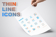 Handmade | 16 Thin Line Icons Set, an Outline Icon by Alex Blogoodf (Thumbnail 3 of 11)