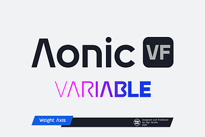 Aonic VF - Geometric Variable Font