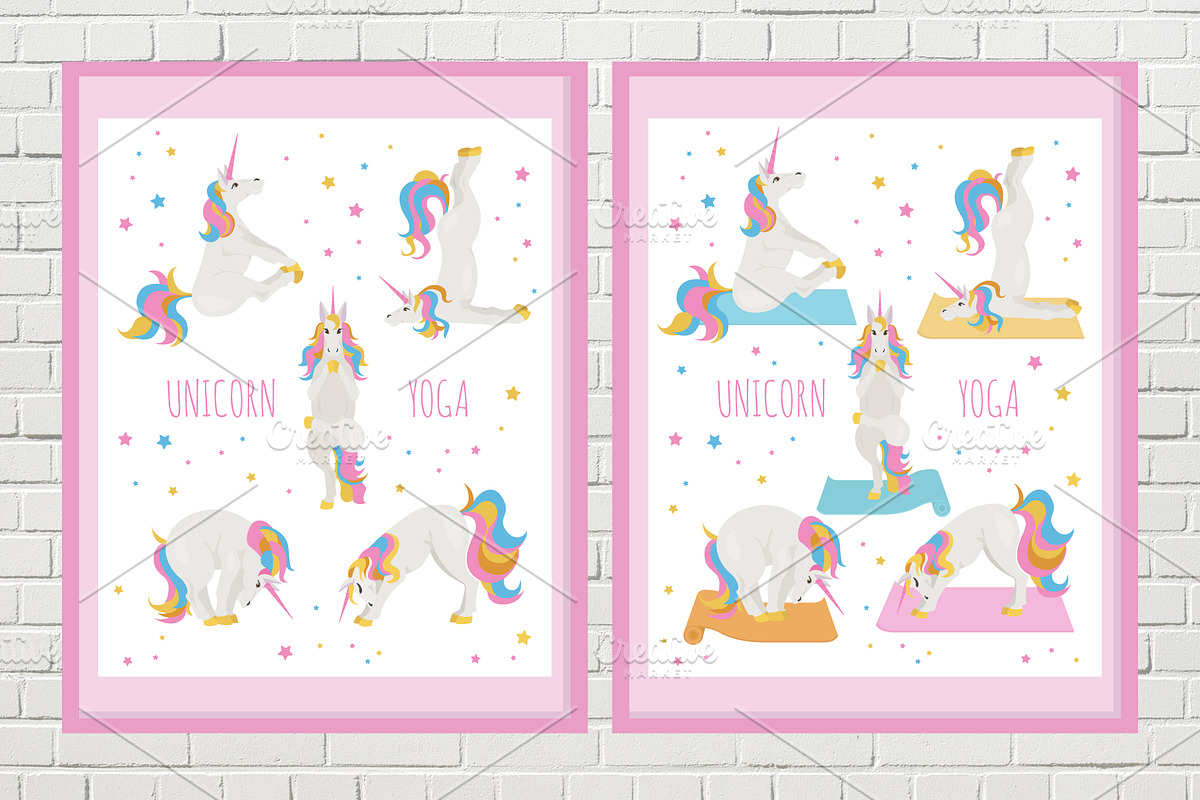 Unicorn yoga, an Animal Illustration by pet design shop (Photo 2 of 4)