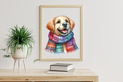 Funny Christmas Dog Portraits Clipar, an Illustration by Libby Wishes (Thumbnail 4 of 7)