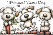 Whimsical Easter Dog Clipart, an Illustration by Craft Nest (Thumbnail 1 of 11)