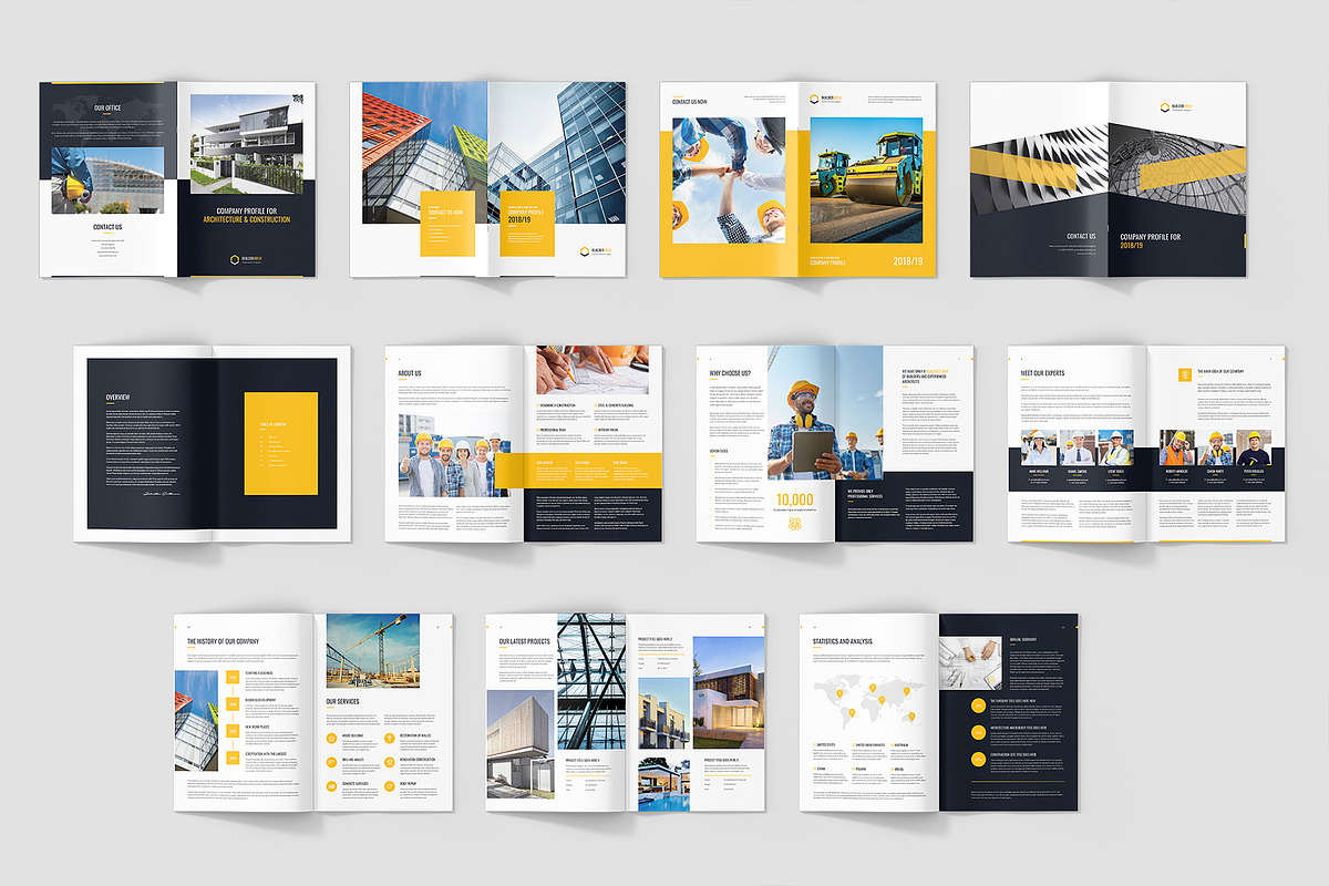 Builder Construction Company Profile, a Brochure Template by artbart (Photo 3 of 7)