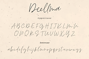 Deellma - Script font, a Script Font by Quothron (Thumbnail 7 of 7)