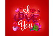 I love you valentines day quote, an Illustration by Vector Tradition (Thumbnail 3 of 3)